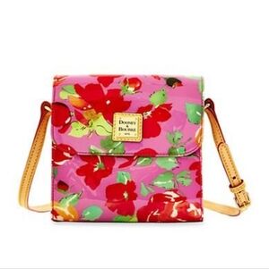 Dooney & Bourke Patent Leather Floral Crossbody Bag